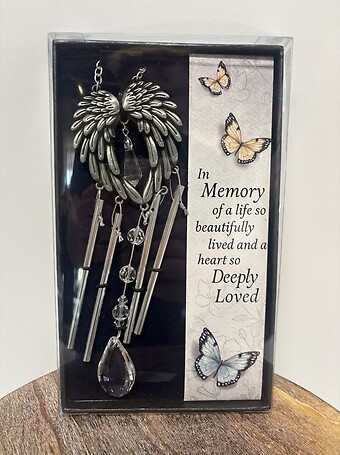 Boxed Windchime with Life Well Lived Saying